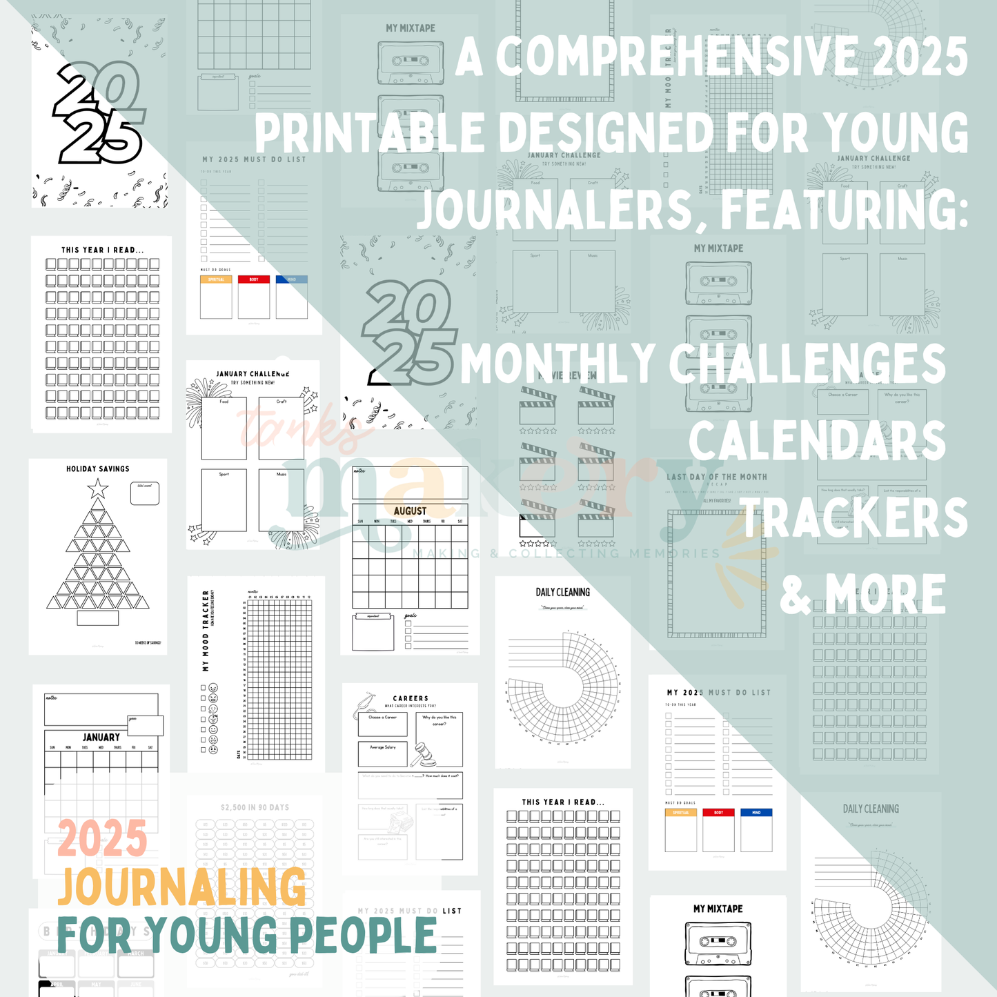A5 & Letter Sized Journal for Younger People (DIGITAL FILES ONLY)