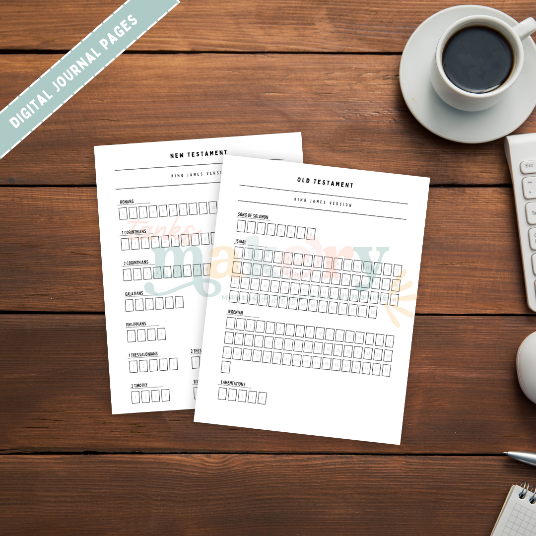A5 King James Version Scripture Tracker (DIGITAL FILES ONLY)