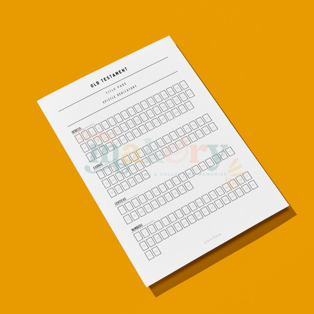 A5 King James Version Scripture Tracker (DIGITAL FILES ONLY)