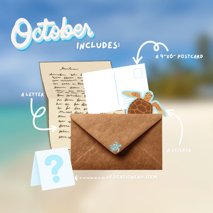 Oct 2026 Turtle Mail Club Letter