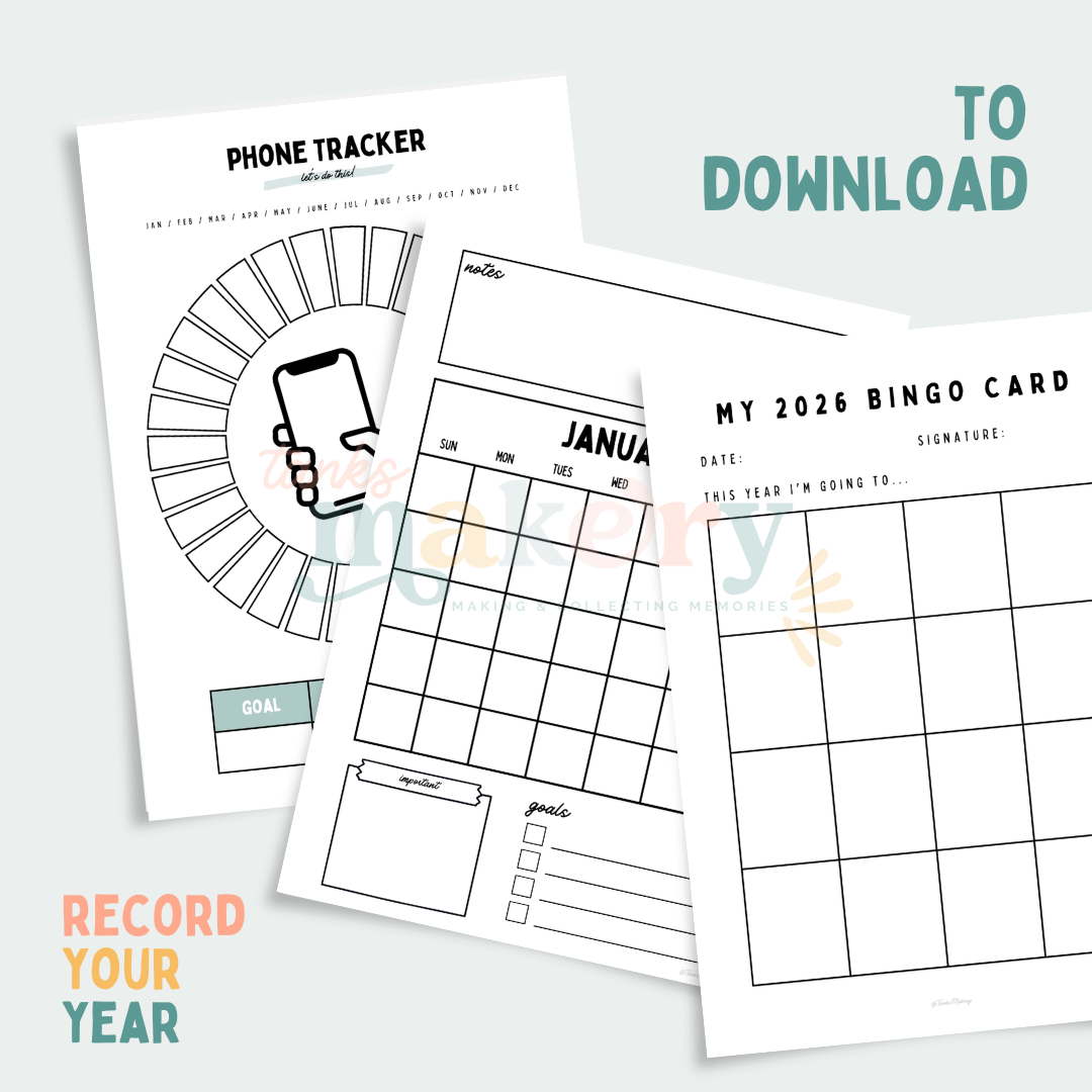 A5 2026 Journal Pages & Trackers (DIGITAL FILES ONLY)